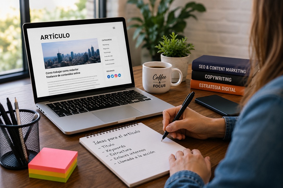 Trabaja como redactor freelance de contenidos online