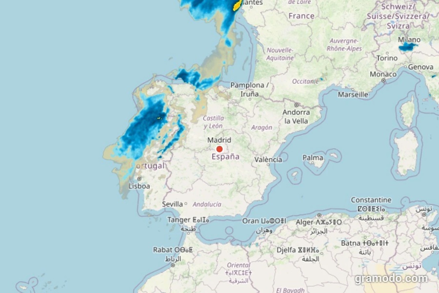 El tiempo en Espa�a ma�ana con lluvias y contrastes regionales