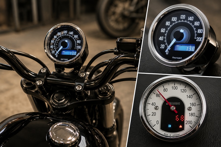 C�mo elegir un cuentakil�metros para una moto custom