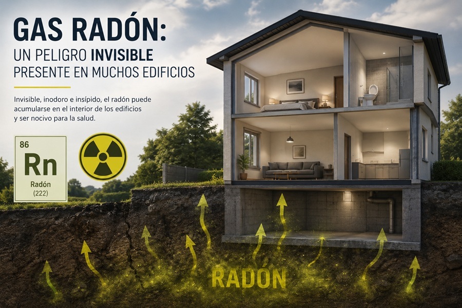 Gas Rad�n: un peligro invisible presente en muchos edificios