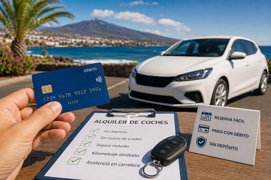 Pagar con tarjeta de d�bito al alquilar un coche en Tenerife