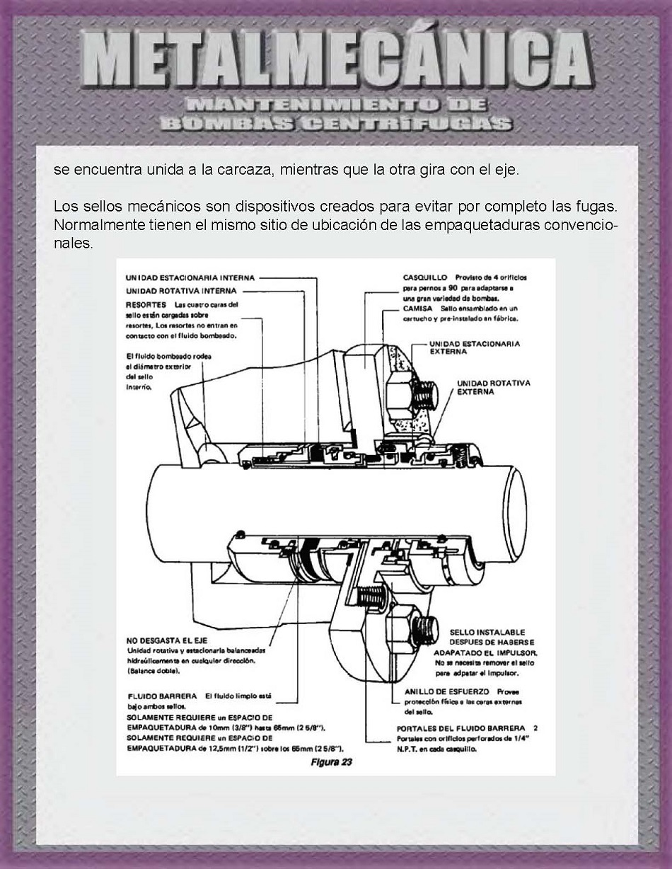 Mantenimiento de bombas centrífugas. Página 18