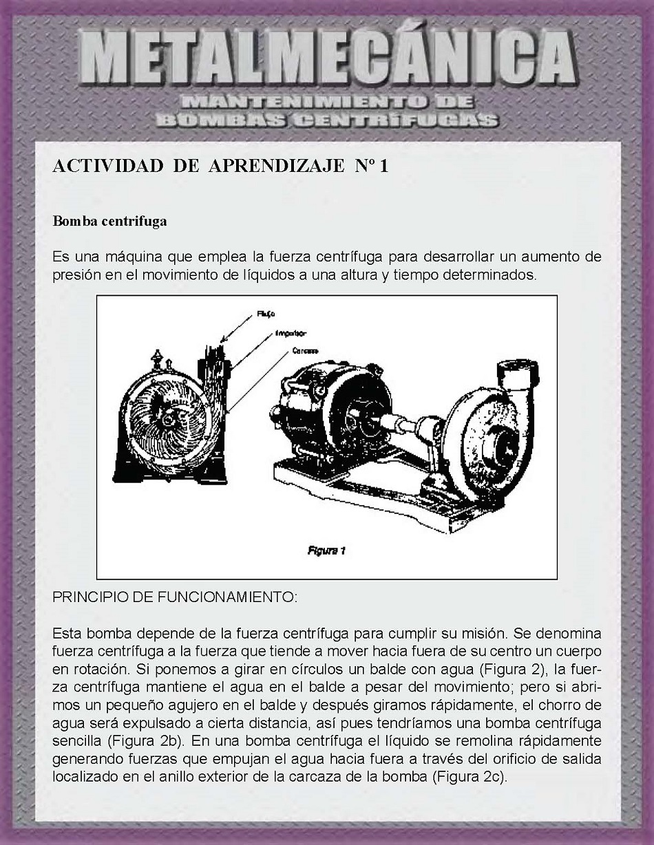 Mantenimiento de bombas centrífugas. Página 3