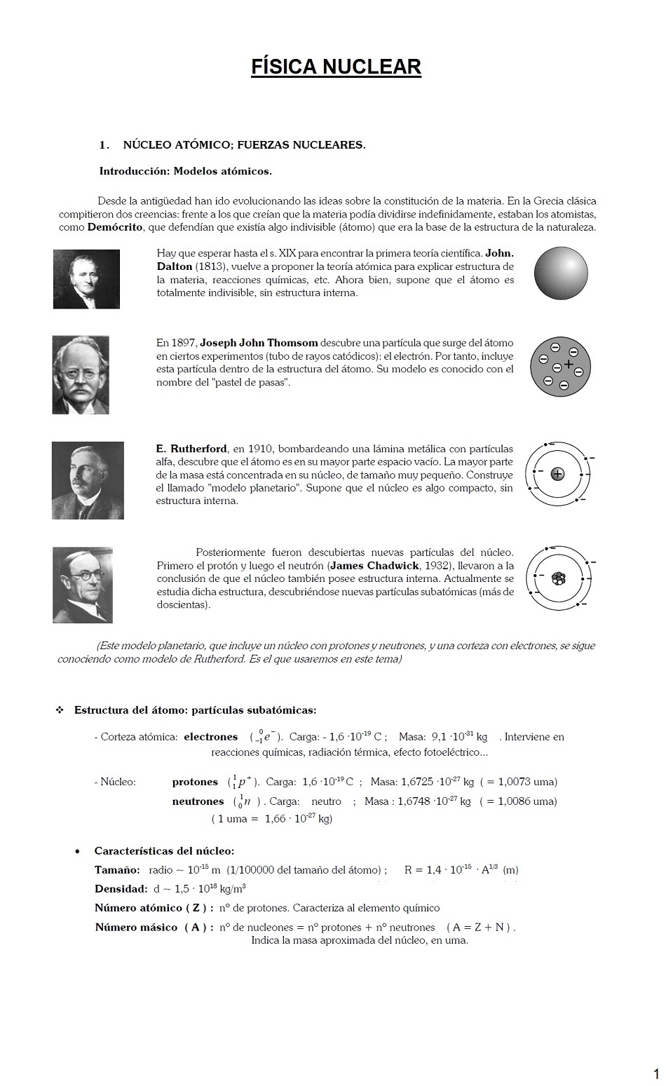 Física Nuclear. Página 01