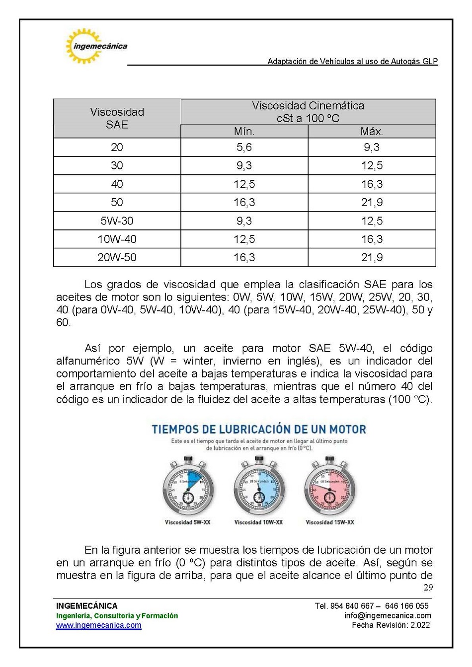 Adaptaci�n de veh�culos al uso de autog�s GLP. P�gina 25