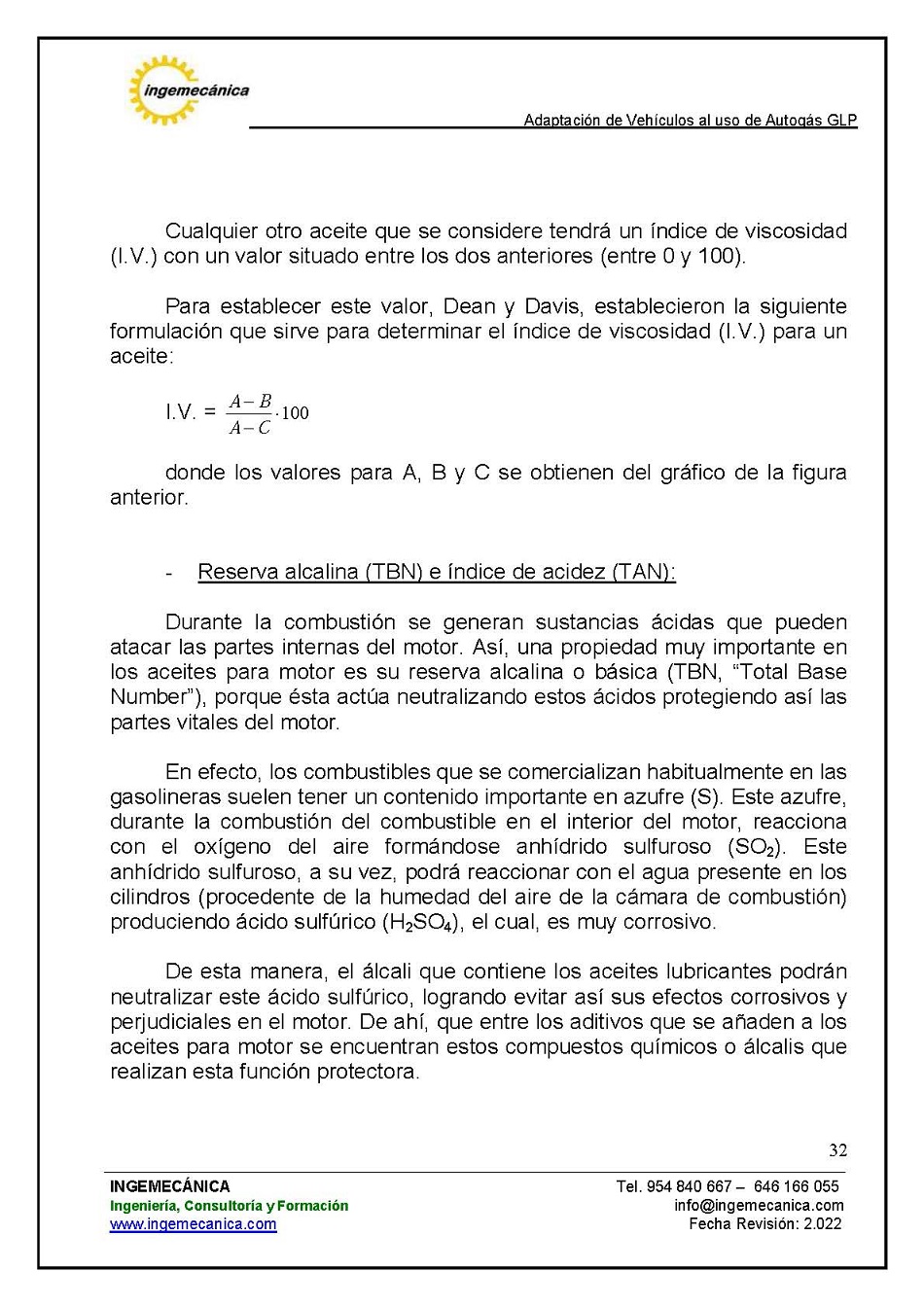 Adaptaci�n de veh�culos al uso de autog�s GLP. P�gina 28