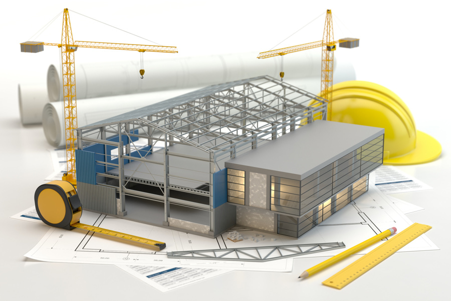 Proyectos de obras de construcción de edificios y naves industriales