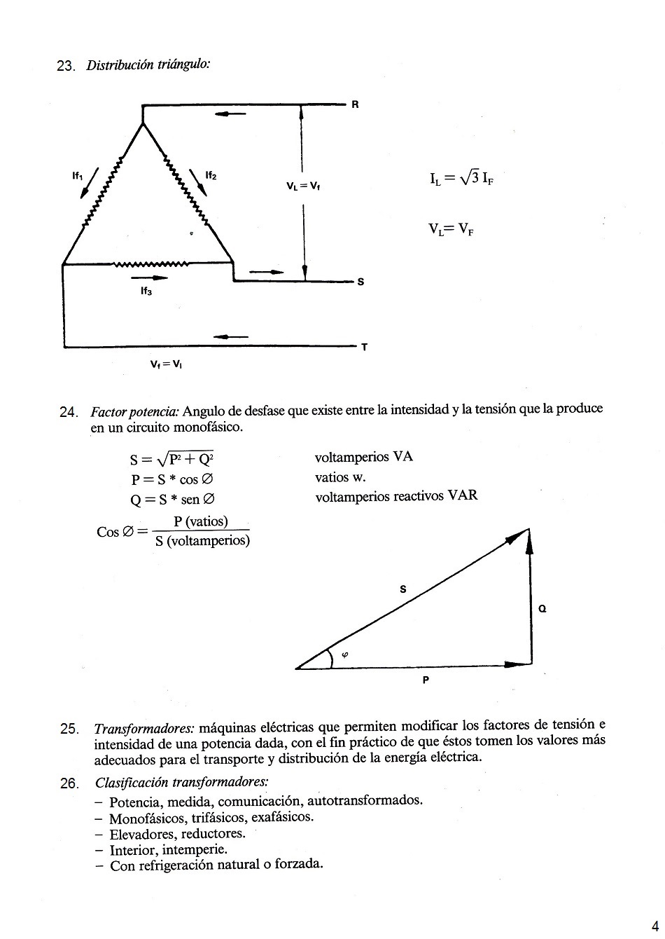 Conceptos generales de electricidad y fórmulas eléctricas. Página 04