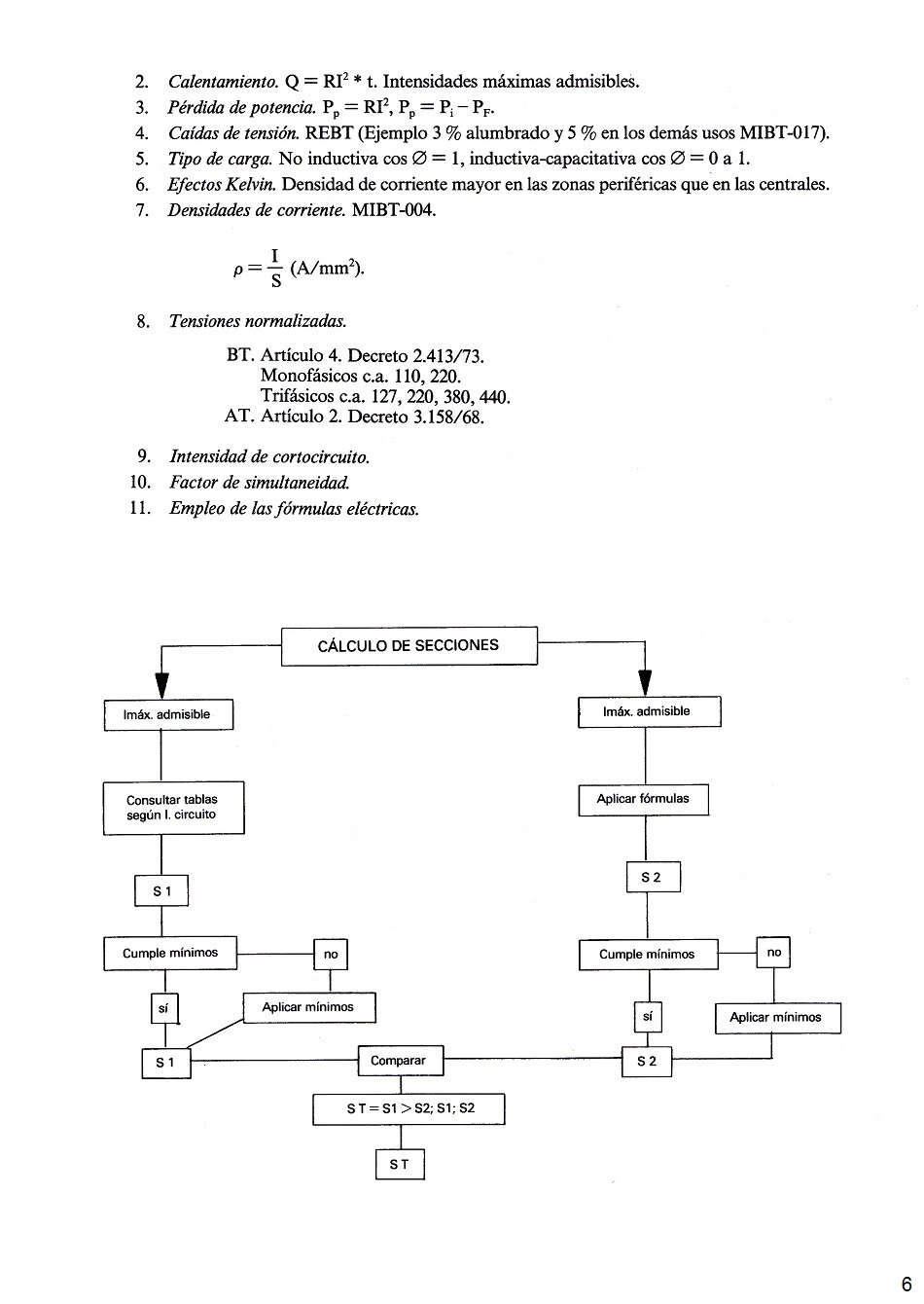 Conceptos generales de electricidad y fórmulas eléctricas. Página 06