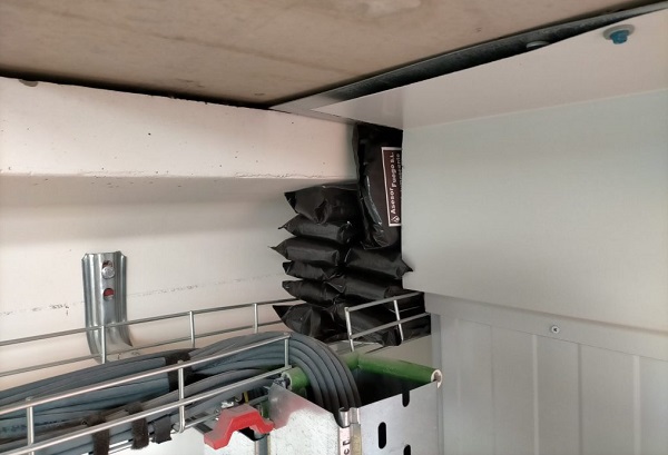 Sellado ign�fugo con almohadillas intumescentes