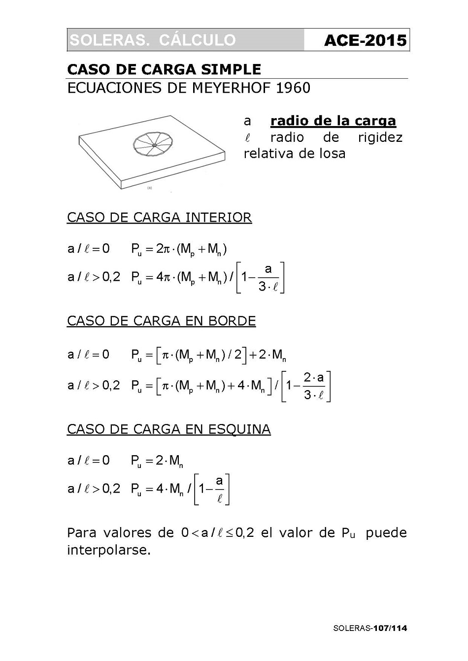 Cálculo de Soleras de Hormigón. Página 107
