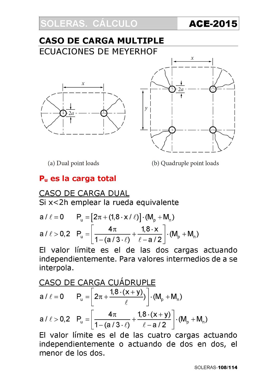 Cálculo de Soleras de Hormigón. Página 108