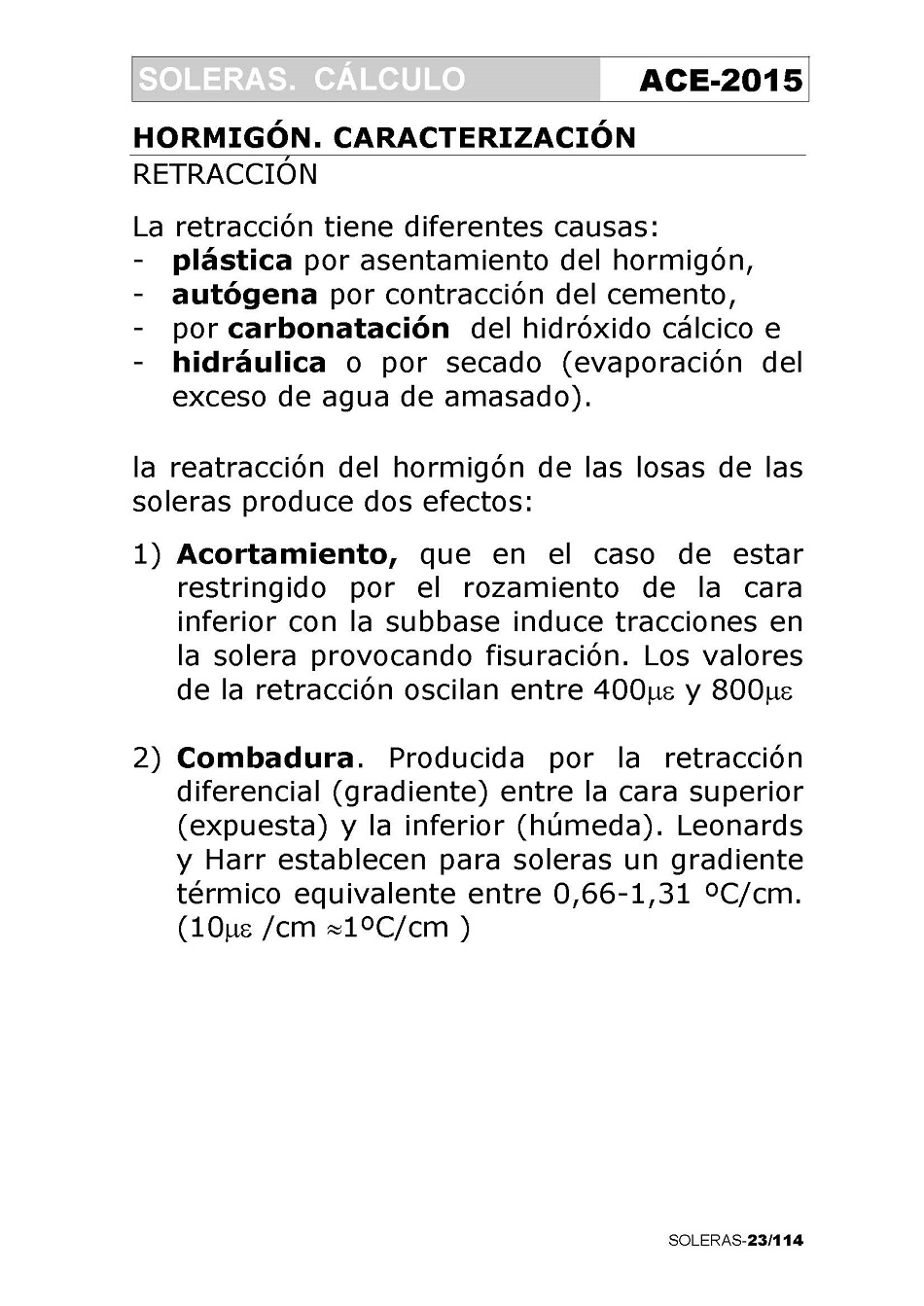 Cálculo de Soleras de Hormigón. Página 23