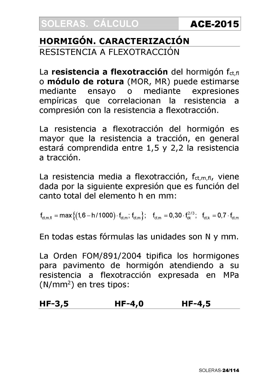 Cálculo de Soleras de Hormigón. Página 24