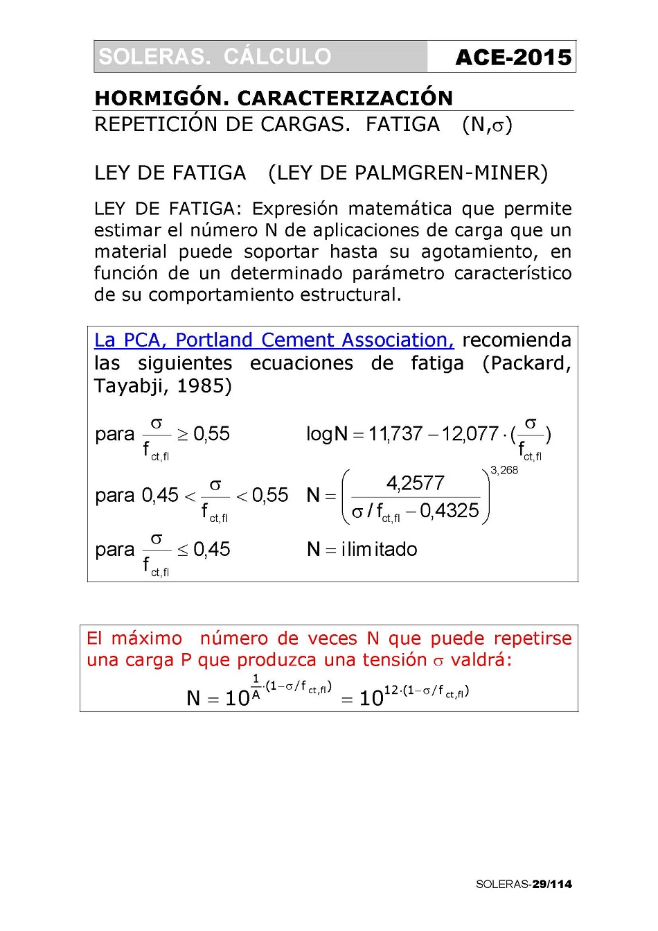 Cálculo de Soleras de Hormigón. Página 29