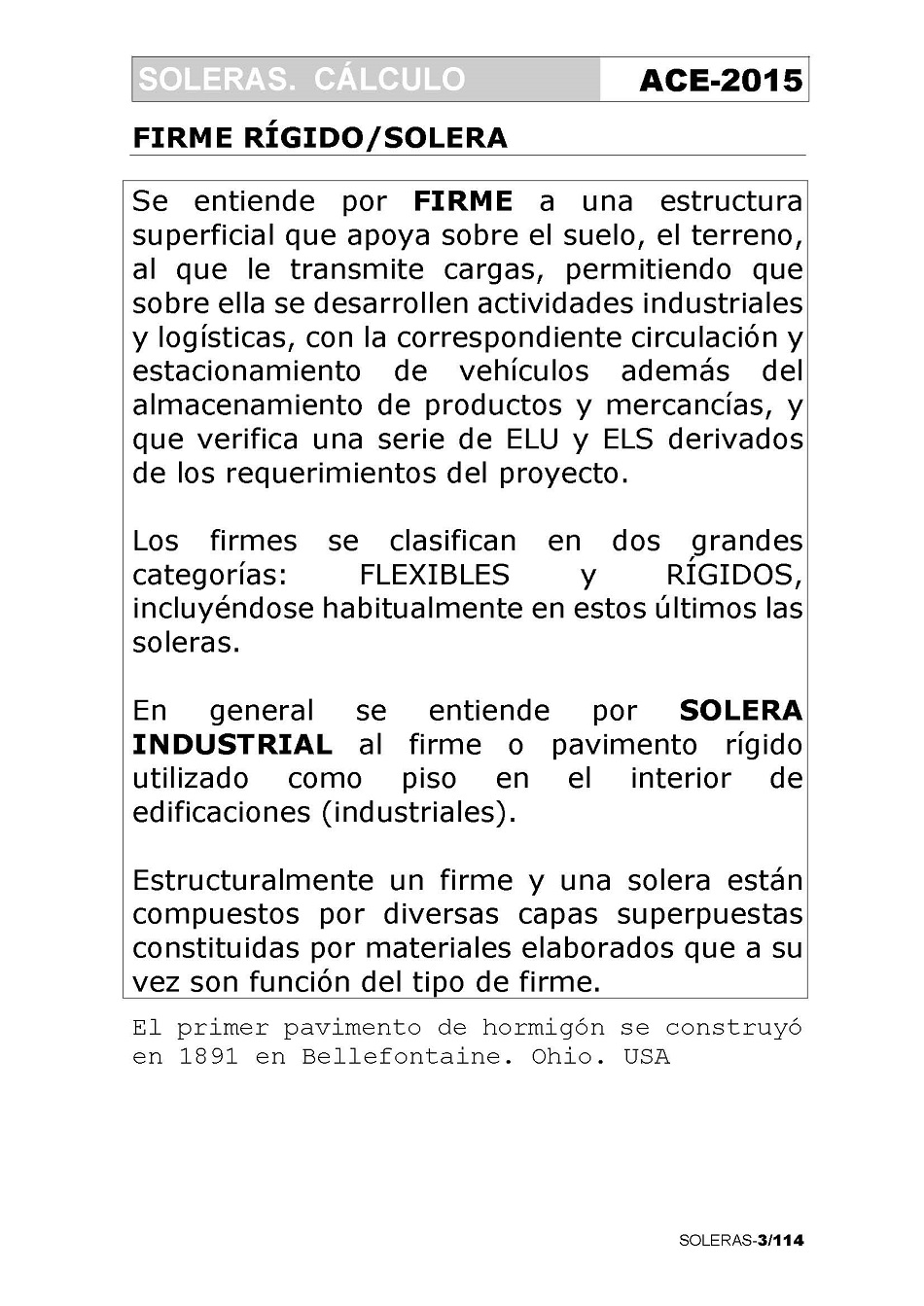 Cálculo de Soleras de Hormigón. Página 03