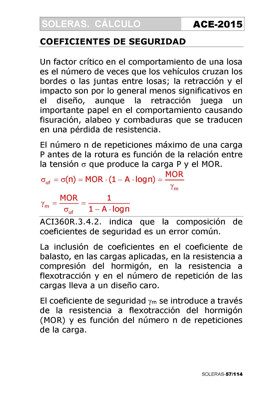 Cálculo de Soleras de Hormigón. Página 57