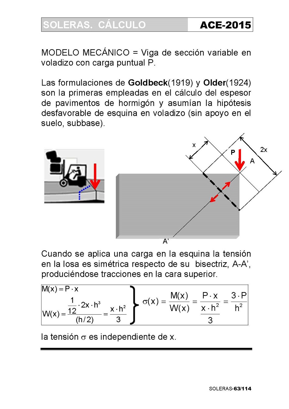 Cálculo de Soleras de Hormigón. Página 63