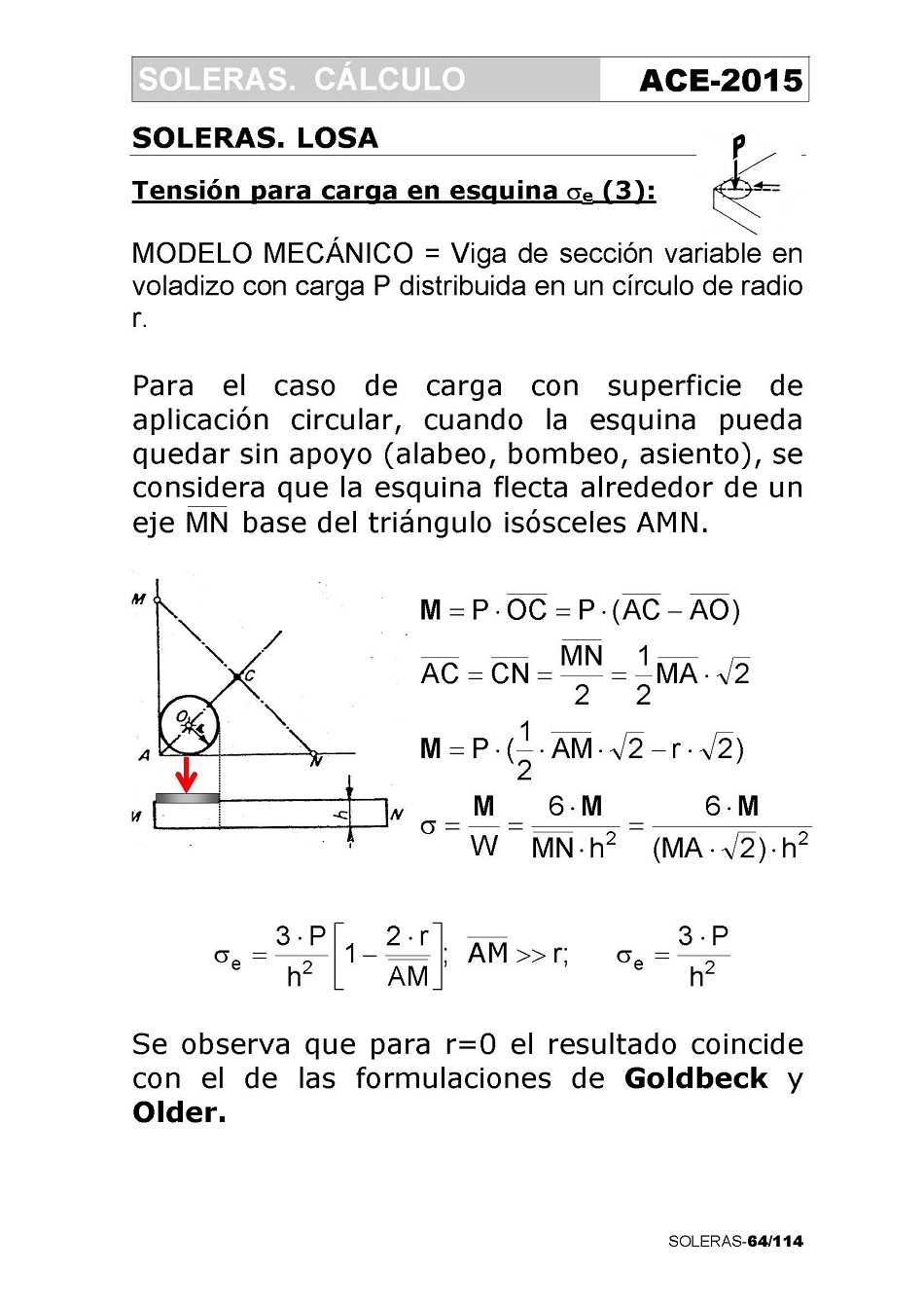 Cálculo de Soleras de Hormigón. Página 64