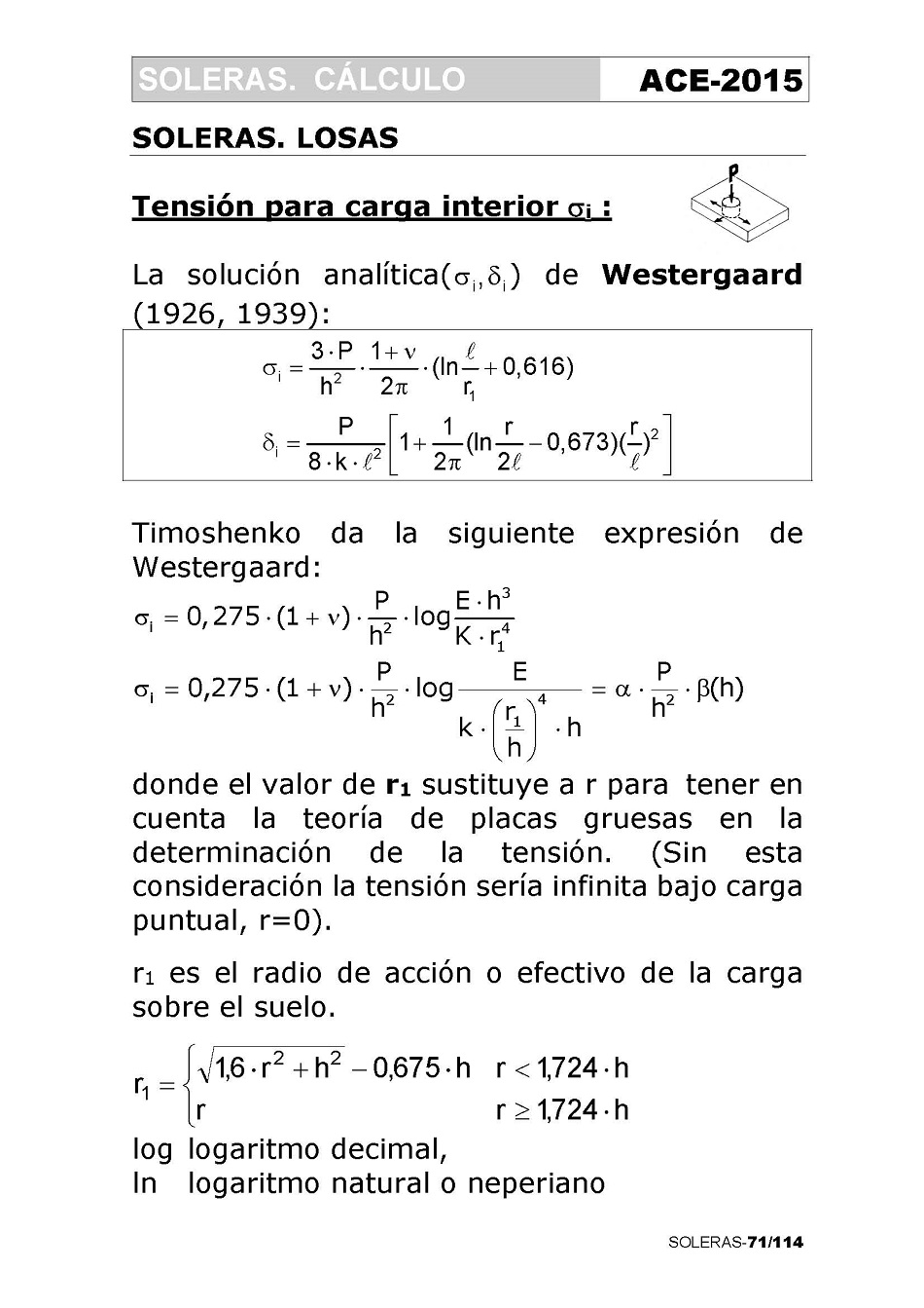 Cálculo de Soleras de Hormigón. Página 71