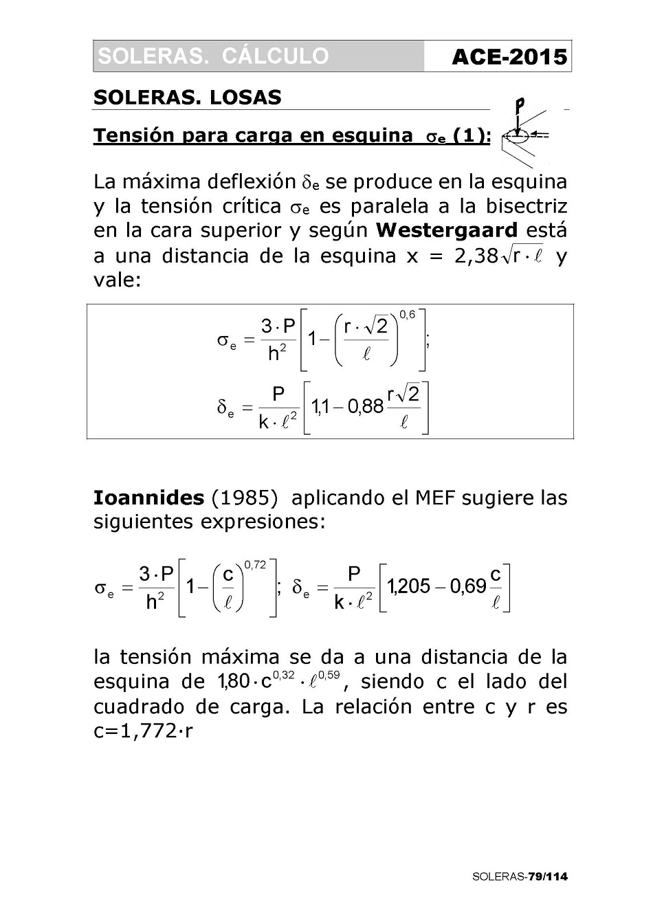 Cálculo de Soleras de Hormigón. Página 79