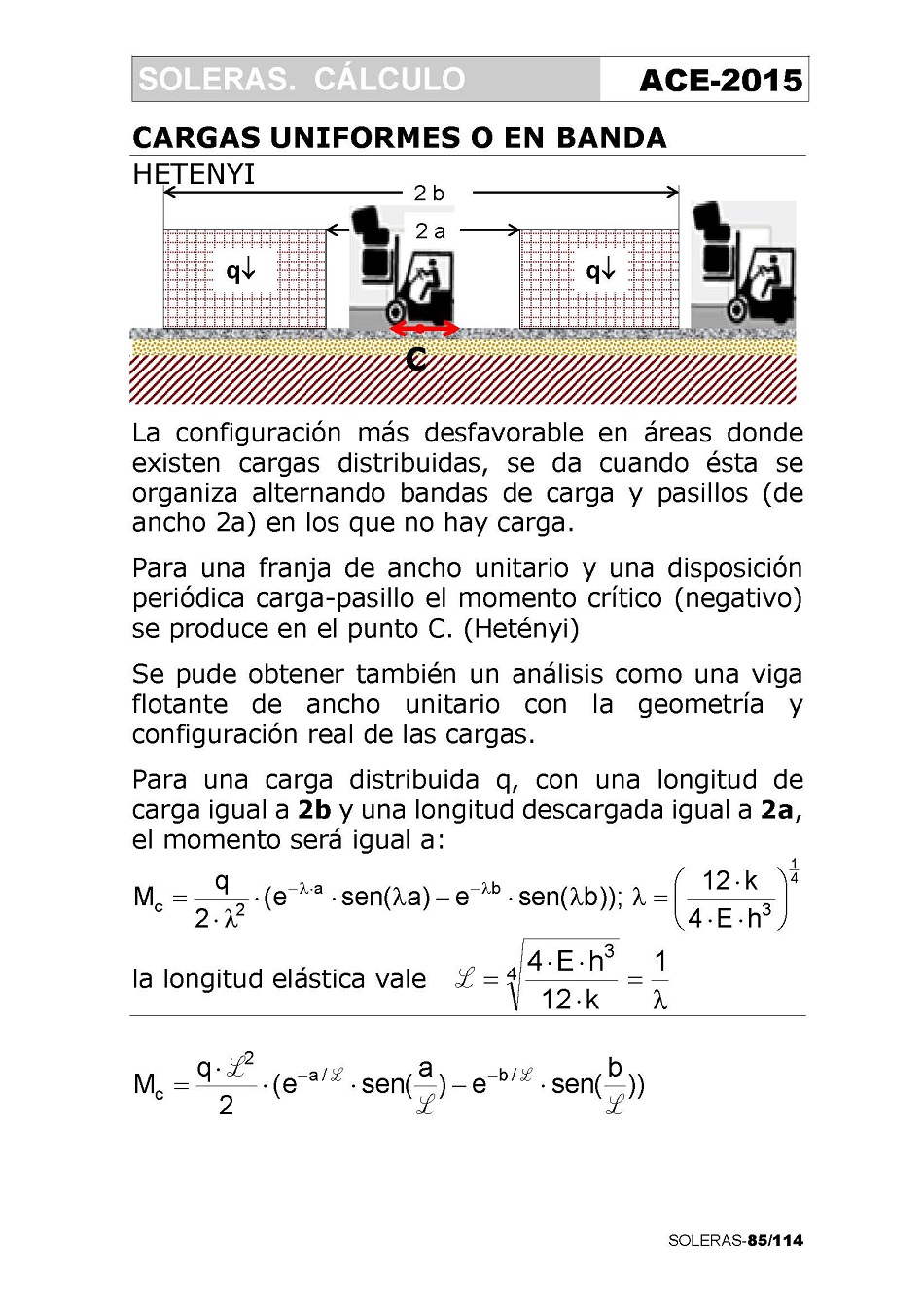 Cálculo de Soleras de Hormigón. Página 85
