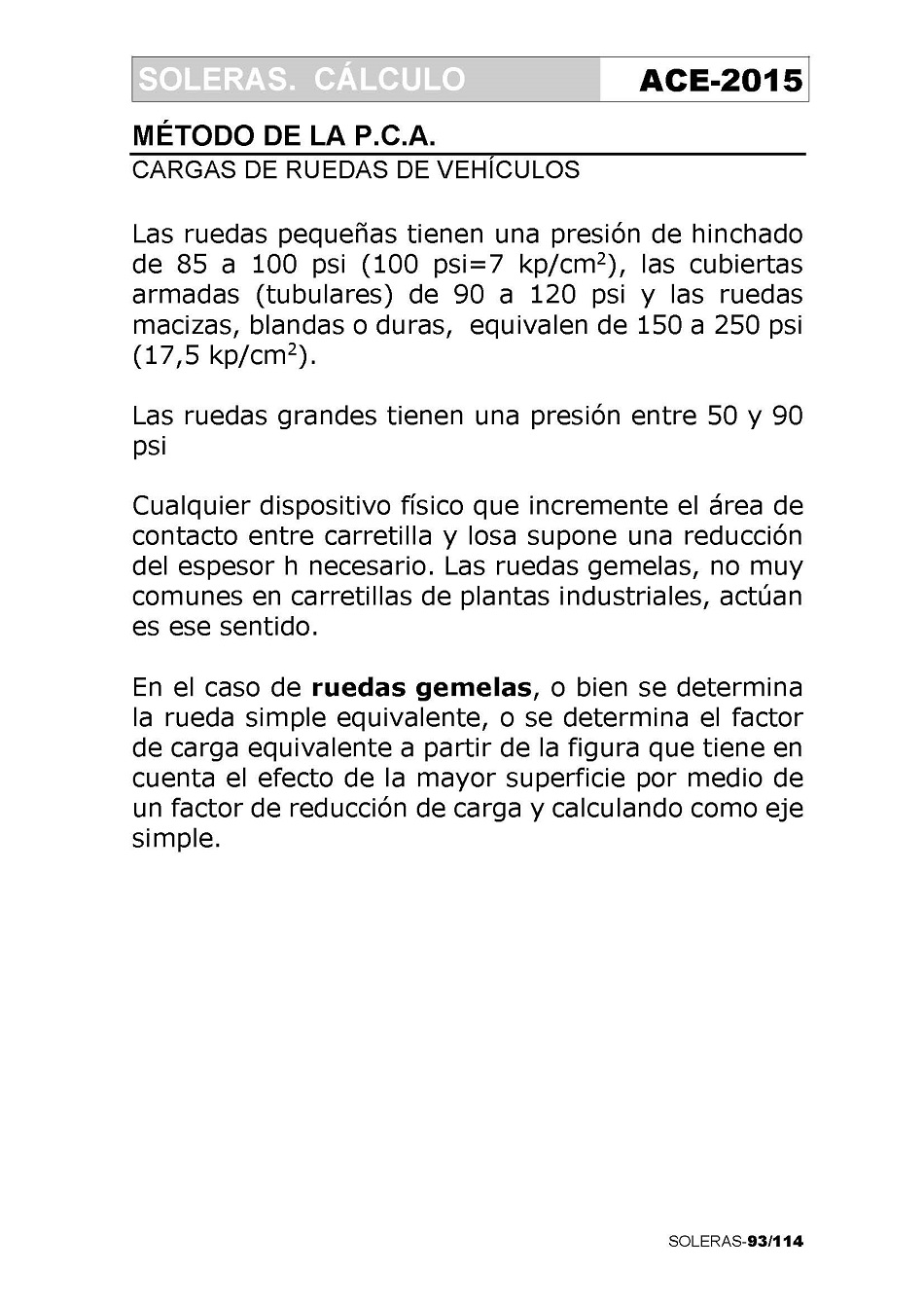 Cálculo de Soleras de Hormigón. Página 93