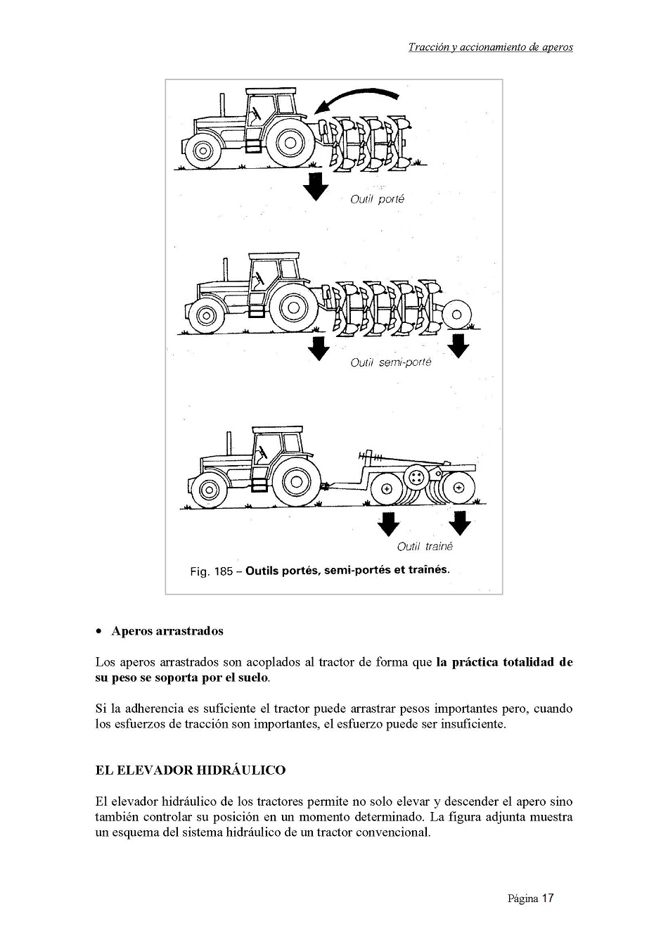 Estudio de los tractores y de maquinaria agrícola. Página 17