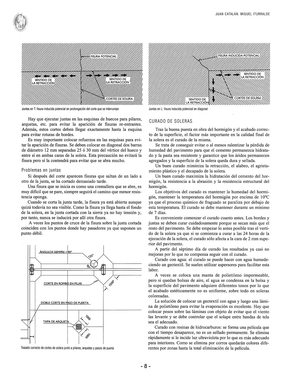 Diseño y Ejecución de Soleras Industriales: Problemas y Soluciones. Página 08