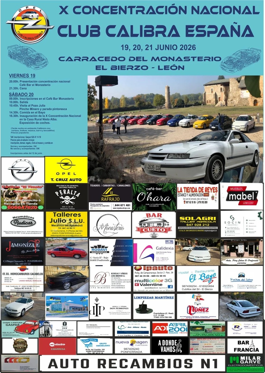Cartel n� 012 de Eventos y Concentraciones de Veh�culos Cl�sicos