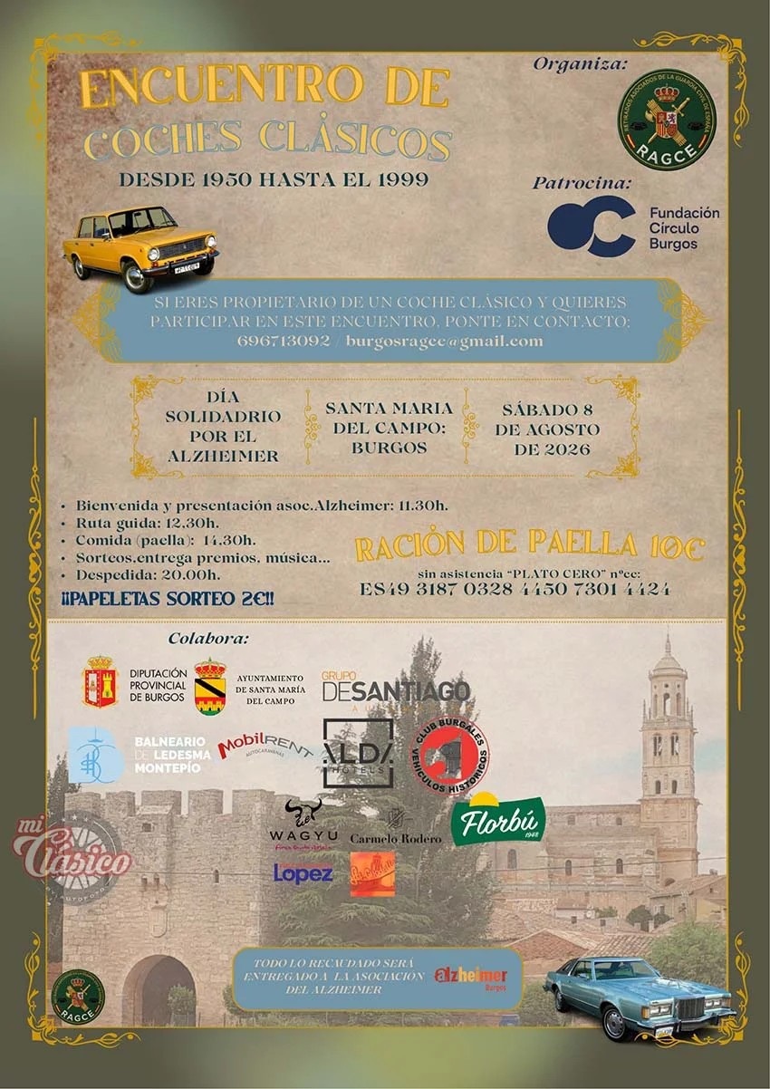 Cartel n� 019 de Eventos y Concentraciones de Veh�culos Cl�sicos